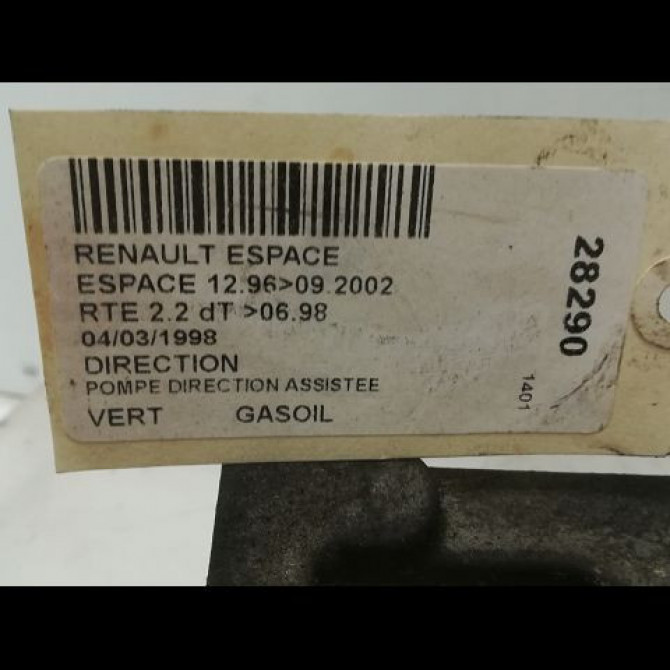 Pompe direction assistee occasion RENAULT ESPACE III Phase 1 12-1996->09-2002 2.2 DT 7700875709 4