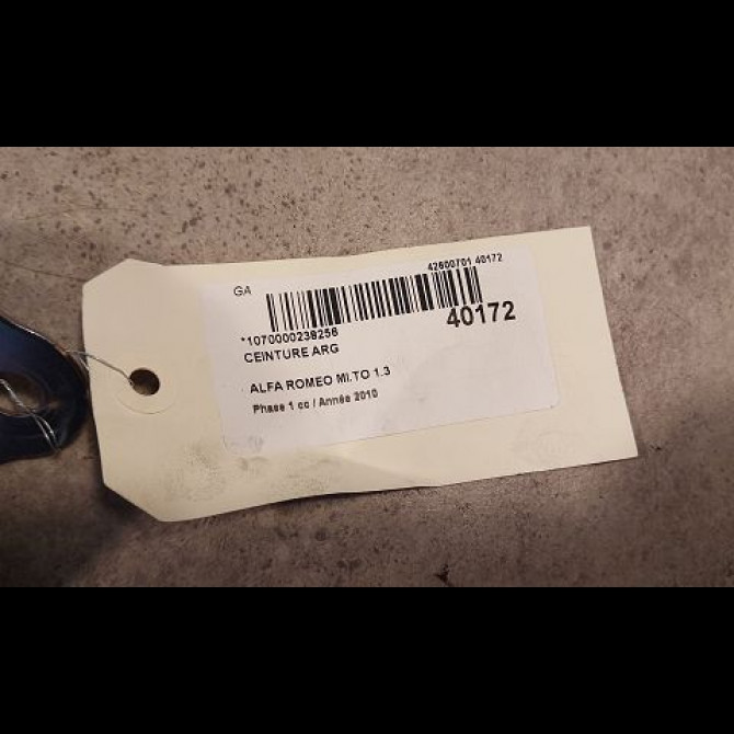 Ceinture arrière gauche occasion ALFA ROMEO MI.TO MI.TO Phase 1 2008-09-01->2016-12-31 1.3 JTDM 95ch 735547400 2