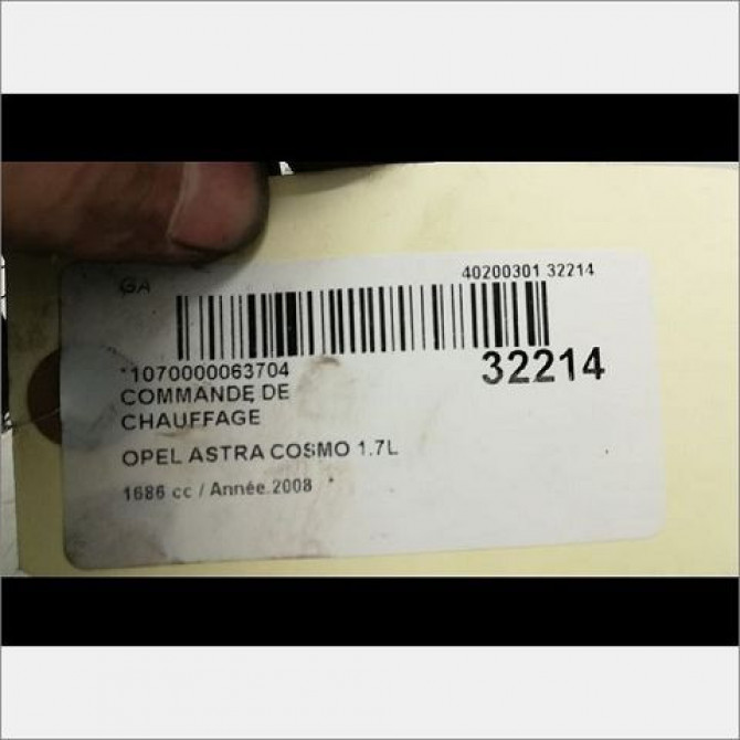 Commande de chauffage occasion OPEL ASTRA IV Phase 1 01-2010->06-2012 1.7 CDTI 125ch 13247811 4