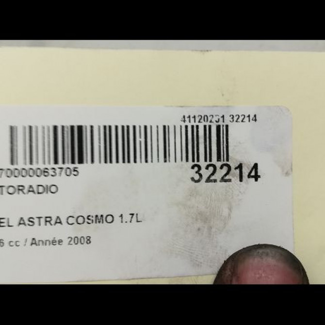 Autoradio occasion OPEL ASTRA IV Phase 1 01-2010->06-2012 1.7 CDTI 125ch 13272814 4