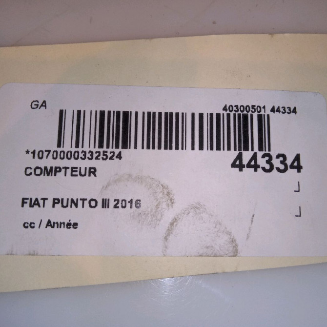 Compteur occasion PUNTO III 52087156 4