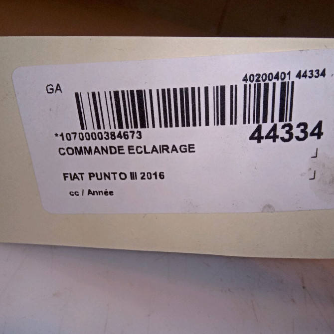 Commande eclairage occasion PUNTO III 735521318 4
