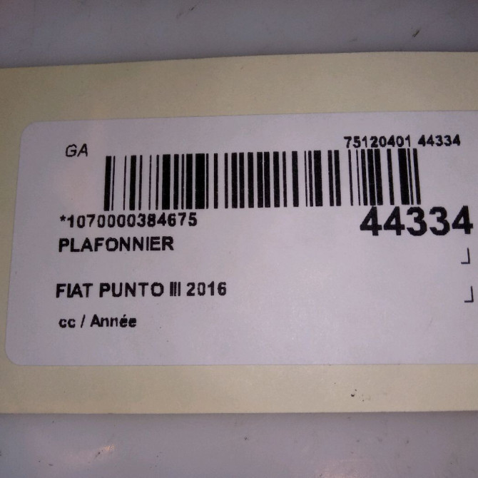 Plafonnier occasion PUNTO III 735354549 4