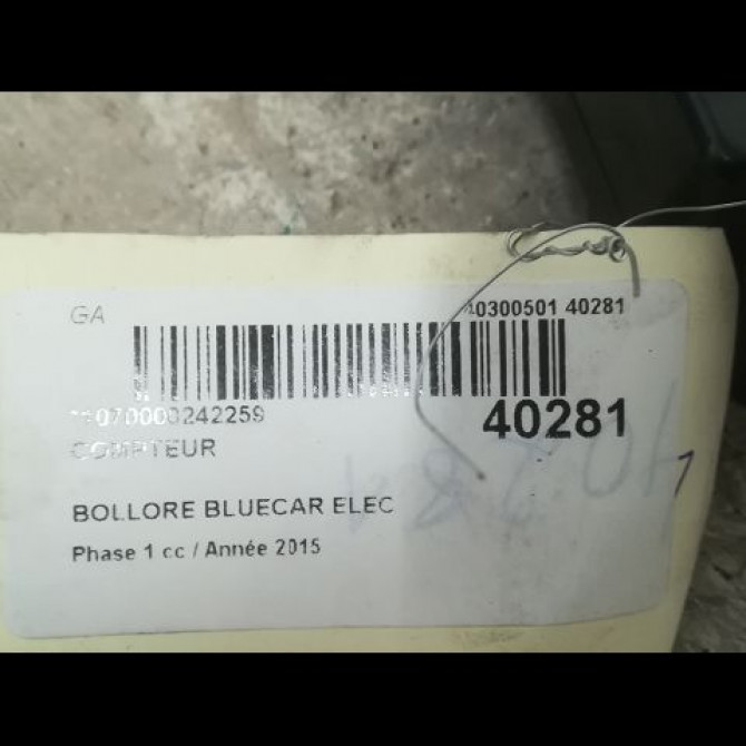 Compteur occasion BOLLORE BLUECAR Phase 1 01-2011->... ELEC 3