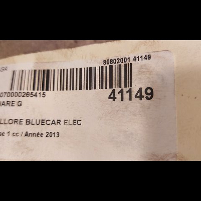 Phare gauche occasion BOLLORE BLUECAR Phase 1 01-2011->... ELEC 3
