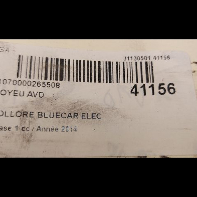 Moyeu avd occasion BOLLORE BLUECAR Phase 1 01-2011->... ELEC 3