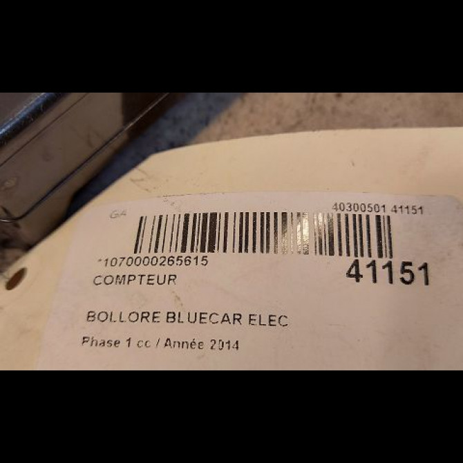 Compteur occasion BOLLORE BLUECAR Phase 1 01-2011->... ELEC 3