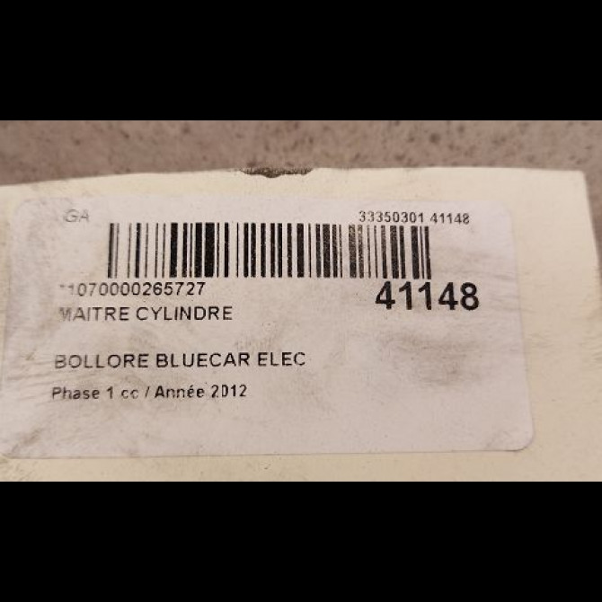 Maitre cylindre occasion BOLLORE BLUECAR Phase 1 01-2011->... ELEC 3