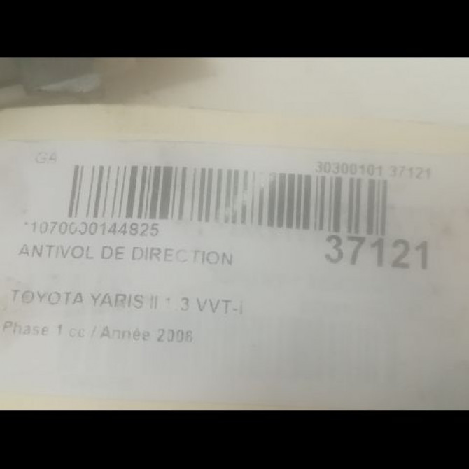 Antivol de direction occasion TOYOTA YARIS II Phase 1 12-2005->11-2009 1.3 VVT-i 450200D030 3