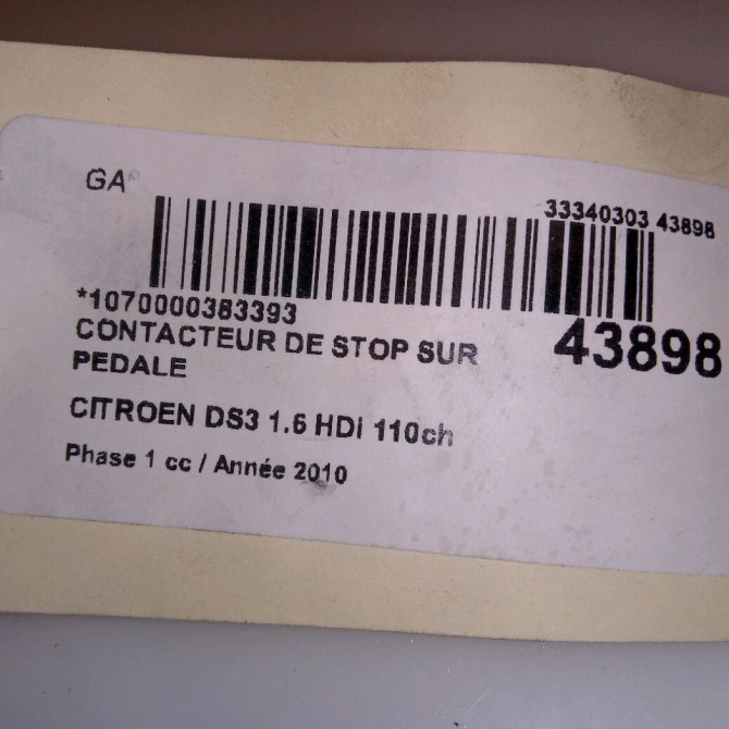 occasion CITROEN DS3 Phase 1 11-2009->03-2014 1.6 HDi 110ch 4