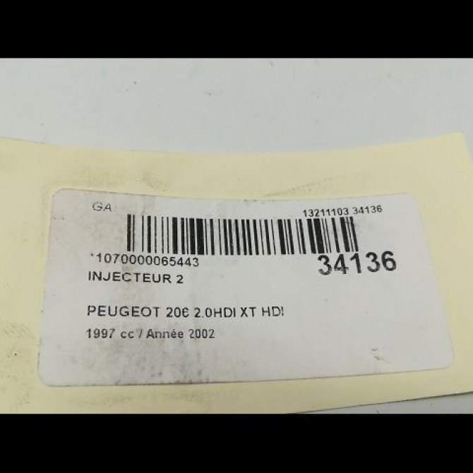 occasion PEUGEOT 206 Phase 1 09-1998->03-2009 1.4 HDI 5