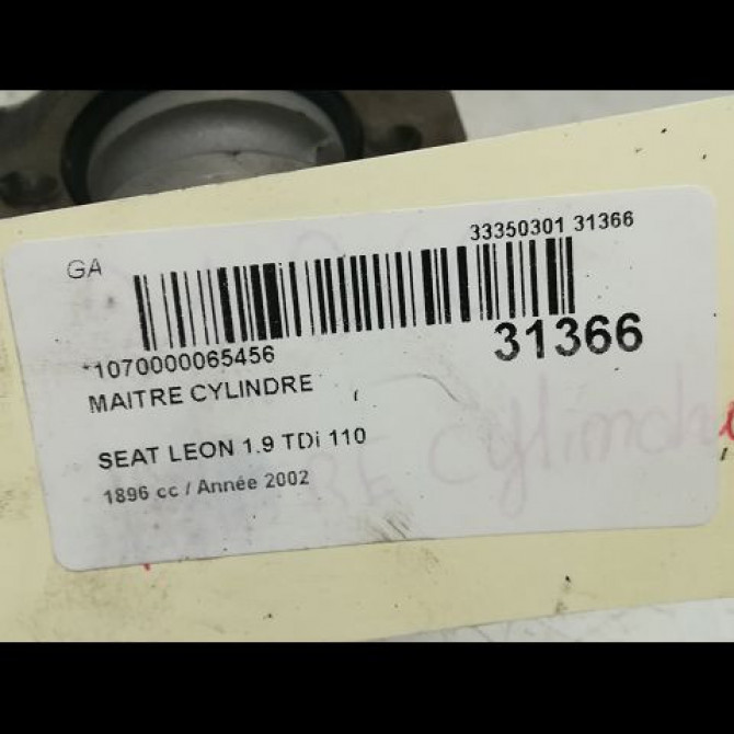 Maitre cylindre occasion SEAT LEON I Phase 1 04-2000->10-2006 1J1614019 5