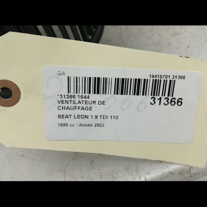 Ventilateur de chauffage occasion SEAT LEON I Phase 1 04-2000->10-2006 1J1819021C 5