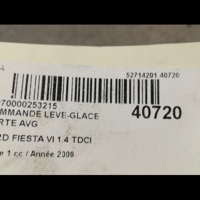 Commande lève-glace porte avant gauche occasion FORD FIESTA VI Phase 1 10-2008->11-2012 1.4 TDCI 68ch 1547736 2