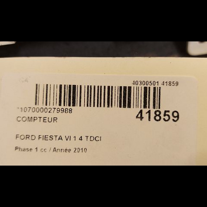 Compteur occasion FORD FIESTA VI Phase 1 10-2008->11-2012 1.4 TDCI 68ch 1786850 3