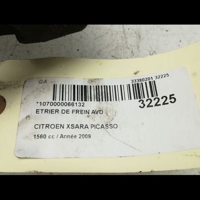 Etrier de frein avant droit occasion CITROEN XSARA PICASSO Phase 1 12-1999->02-2004 1.6 HDi 92ch 441068 4