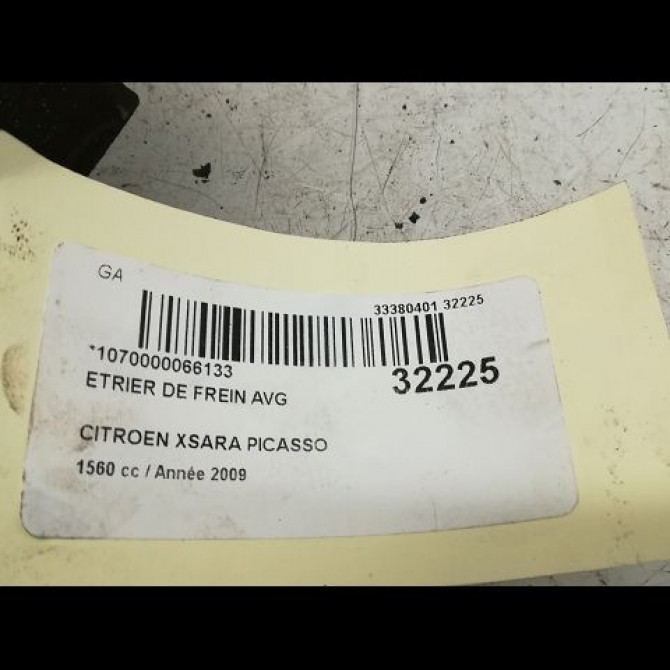 Etrier de frein avant gauche occasion CITROEN XSARA PICASSO Phase 1 12-1999->02-2004 1.6 HDi 92ch 441067 4