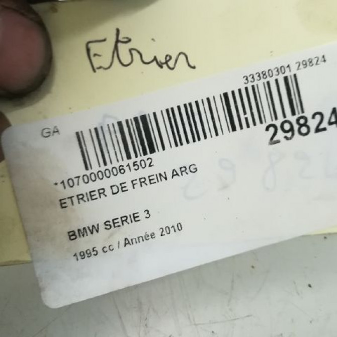 Etrier de frein arrière gauche occasion B.M.W. SERIE 3 V Phase 2 09-2008->12-2011 320d 184ch 34216768697 4