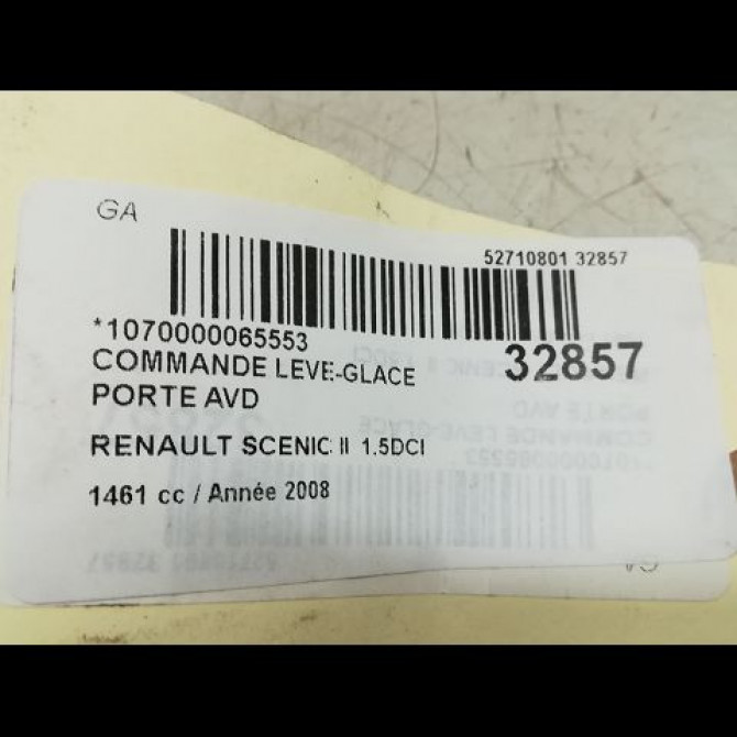 Commande lève-glace porte avant droite occasion RENAULT SCENIC II Phase 1 03-2004->09-2006 1.5 DCI 100ch 8200315027 4