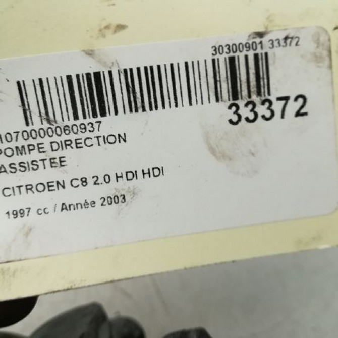 Pompe direction assistee occasion CITROEN C8 Phase 1 06-2002->... 2.0 HDi 16v 110ch 4007EP 5