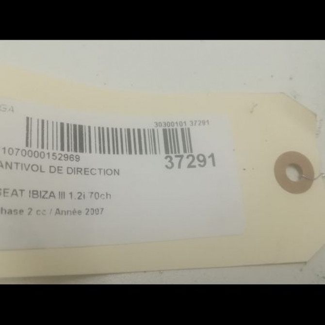 Antivol de direction occasion SEAT IBIZA III Phase 2 03-2006->06-2009 1.2i 70ch 4B0905851B 3