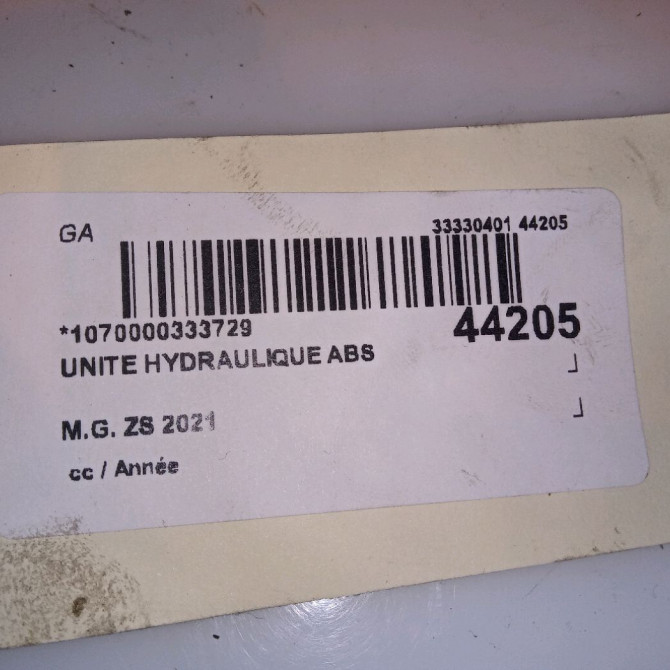 Unité hydraulique ABS occasion M.G. ZS 6