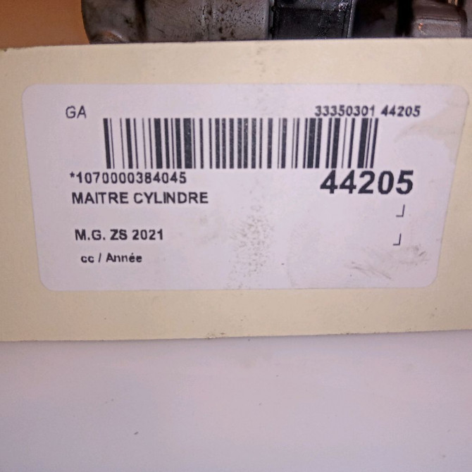 Maitre cylindre occasion M.G. ZS 4