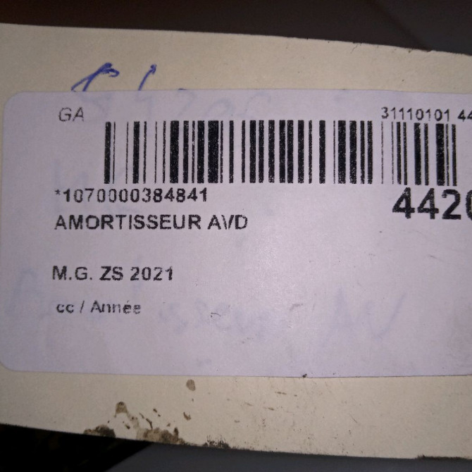 Amortisseur avant droit occasion M.G. ZS 5