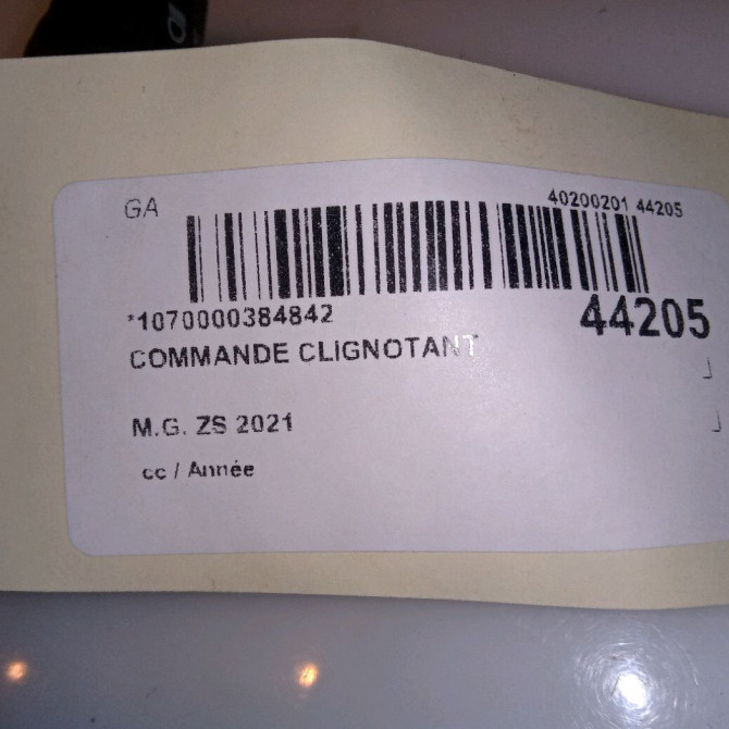 Commande clignotant occasion M.G. ZS 5