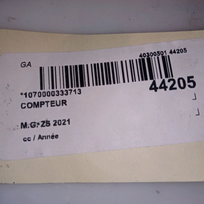 Compteur occasion M.G. ZS 4