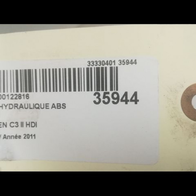 Unité hydraulique ABS occasion CITROEN C3 II Phase 1 11-2009->02-2013 1.4 HDi 70ch 4541KC 3