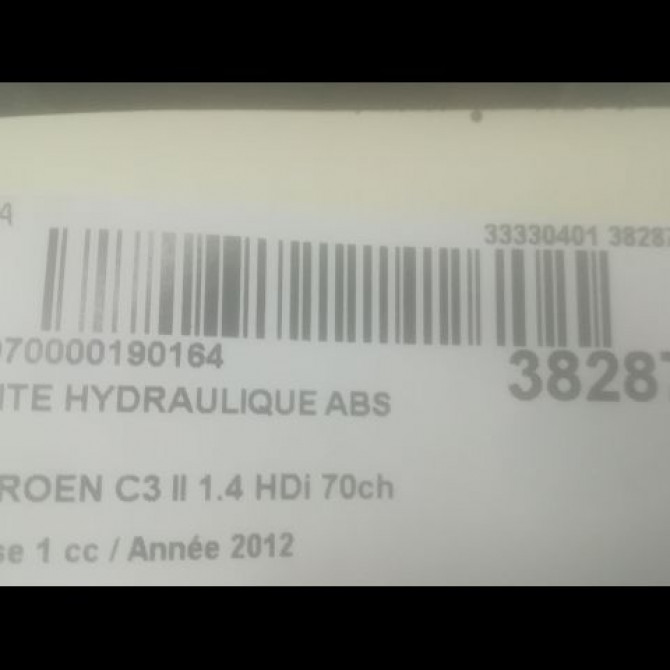 Unité hydraulique ABS occasion CITROEN C3 II Phase 1 11-2009->02-2013 1.4 HDi 70ch 1610180680 3