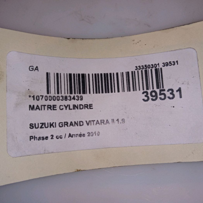 Maitre cylindre occasion SUZUKI GRAND VITARA II Phase 1 04-1995->04-1999 1.9 DDiS 129ch 5110065J01 4