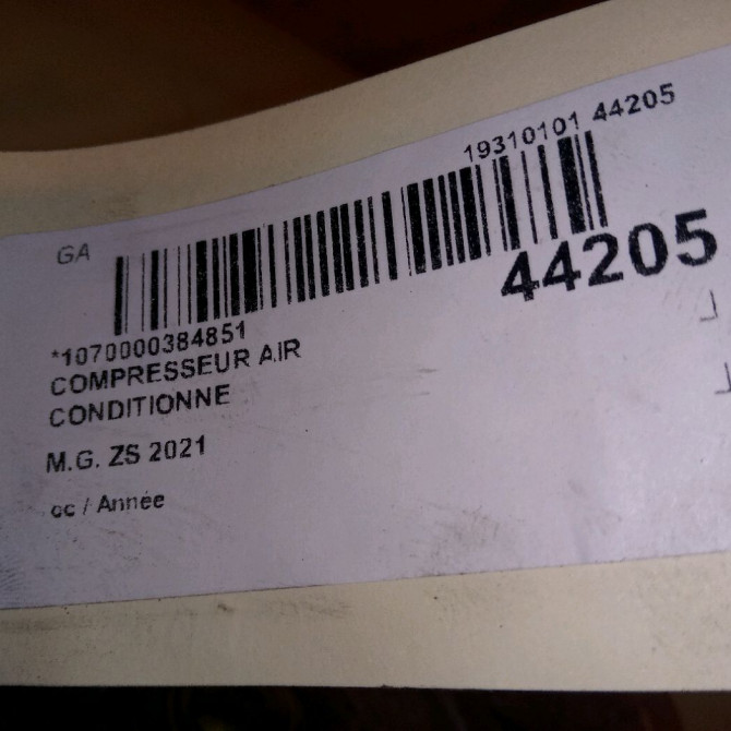 Compresseur air conditionne occasion M.G. ZS 6