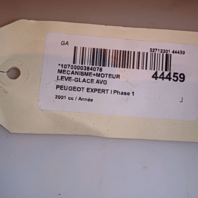 Mecanisme+moteur leve-glace avg occasion PEUGEOT EXPERT I Phase 1 10-1995->12-2003 9221N8 4