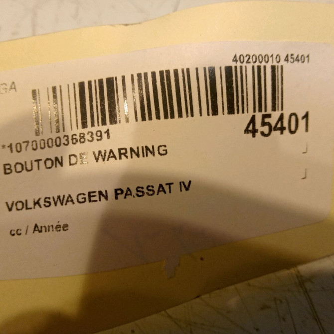 Bouton de warning occasion 4