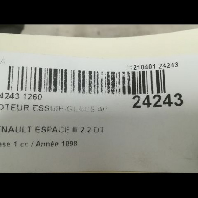 Moteur essuie-glace avant occasion RENAULT ESPACE III Phase 1 12-1996->09-2002 2.2 DT 6025370339 3