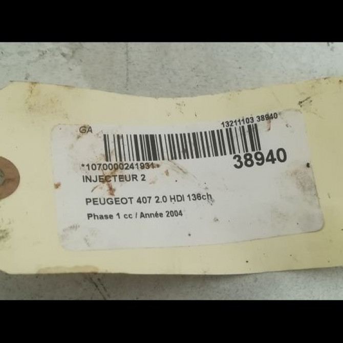 occasion PEUGEOT 407 Phase 1 04-2004->07-2008 2.0 HDI 136ch 1980J6 3