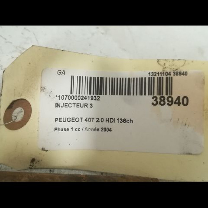 occasion PEUGEOT 407 Phase 1 04-2004->07-2008 2.0 HDI 136ch 1980J6 3