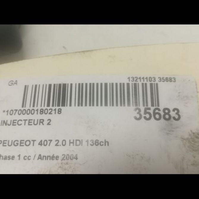 occasion PEUGEOT 407 Phase 1 04-2004->07-2008 2.0 HDI 136ch 1980J6 3