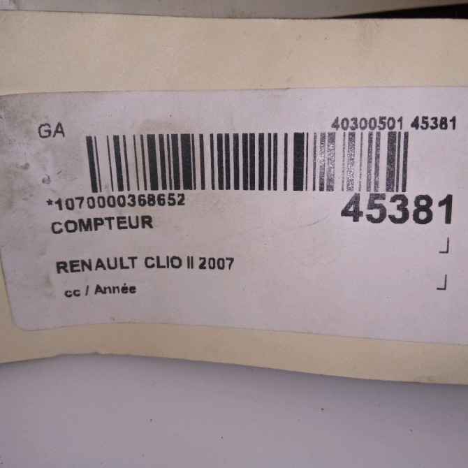 Compteur occasion RENAULT CLIO II 8200276525 4