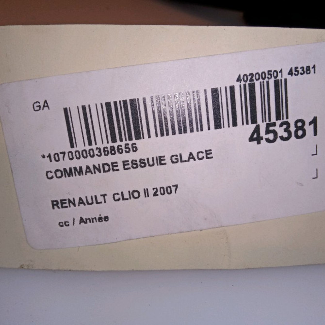 Commande essuie glace occasion RENAULT CLIO II 4