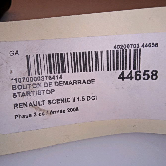 occasion RENAULT SCENIC II Phase 2 09-2006->04-2009 1.5 DCI 105ch 4