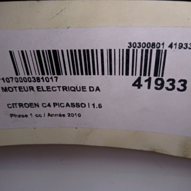 Moteur electrique de direction assistée occasion CITROEN C4 PICASSO I Phase 1 01-2007->10-2013 1.6 e-HDI 8v 110ch 4008F3 6
