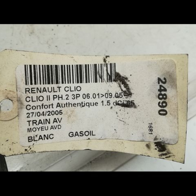 Moyeu avd occasion RENAULT CLIO II Phase 1 03-1998->06-2001 7701205779 3