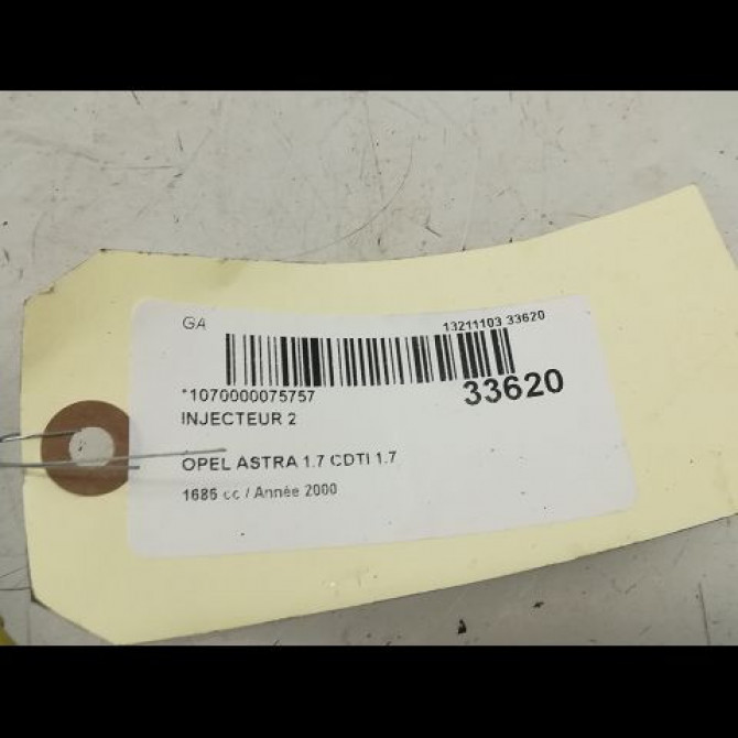 occasion OPEL ASTRA II Phase 1 04-1998->09-2004 1.7 16v DTI 75ch 4