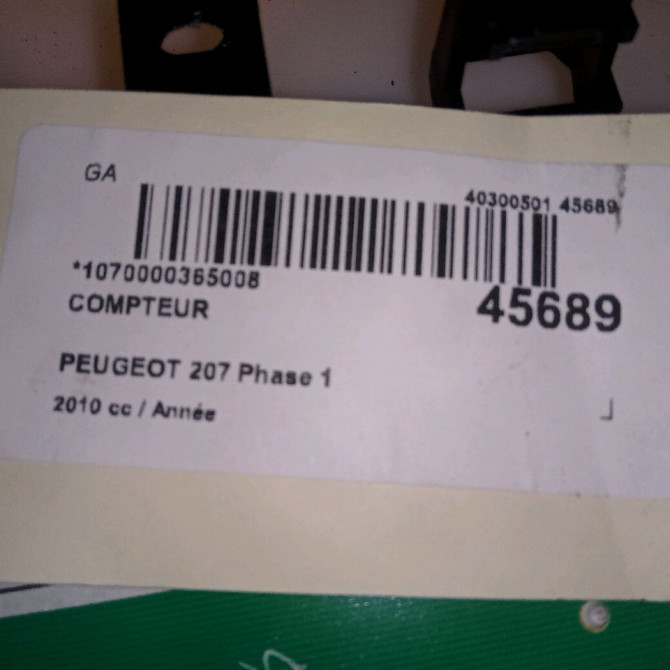 Compteur occasion PEUGEOT 207 Phase 1 04-2006->06-2013 6103JP 4