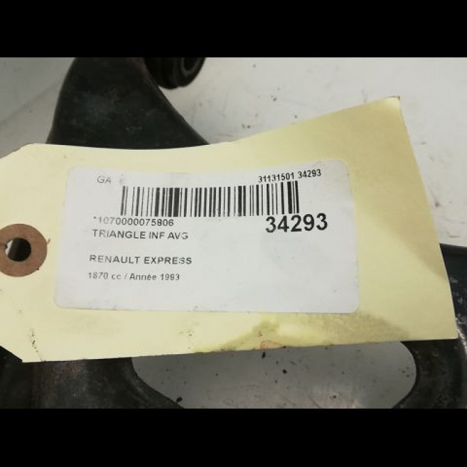 Triangle inf avg occasion RENAULT EXPRESS Phase 1 11-1985->09-1994 7700783455 3