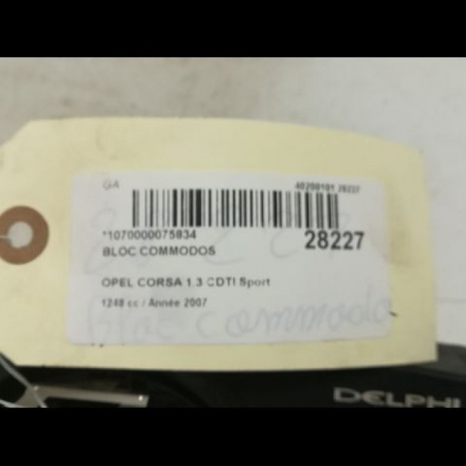 Bloc commodos occasion OPEL CORSA IV 7