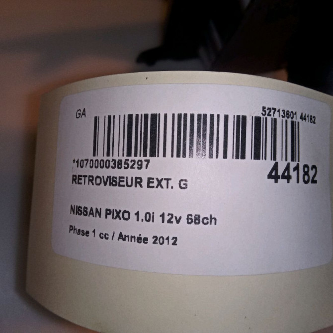 Retroviseur exterieur gauche occasion NISSAN PIXO Phase 1 05-2009->... 1.0i 12v 68ch 5